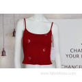 Women's T/R Rib Embroidered Tank Top